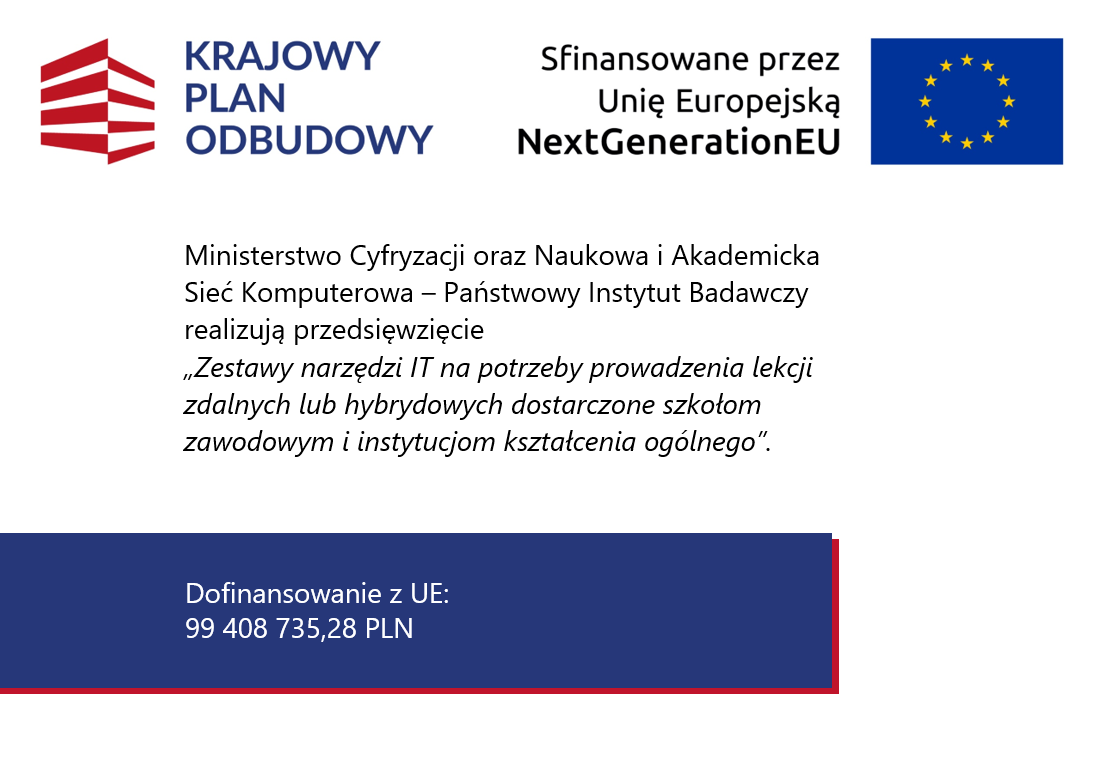 Nieodpłatne przekazanie sprzętu w ramach projektu KPO C15G dla uczniów szkół podstawowych prowadzonych przez Gminę Andrychów